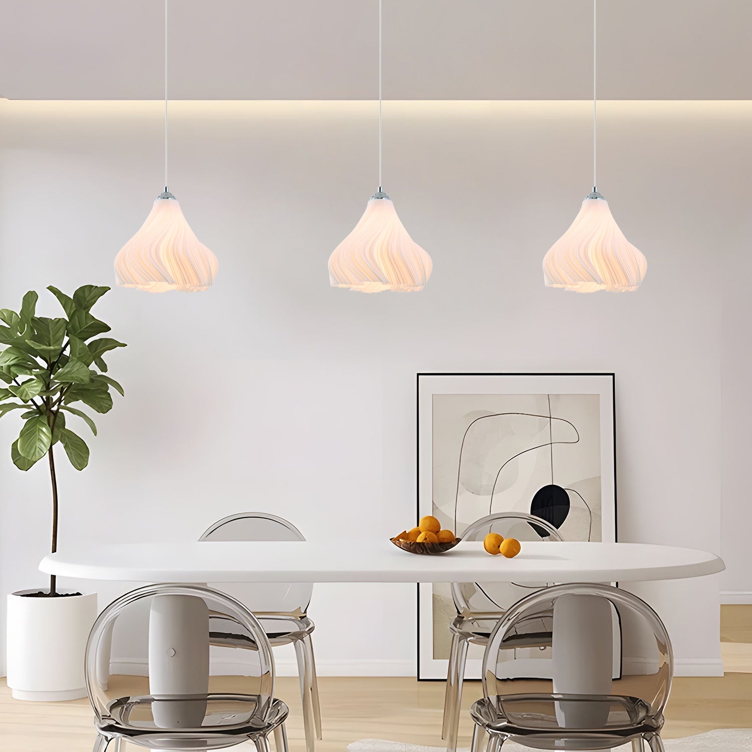 Aestin's Simple Three-Dimensional Petal Design LED Chandelier