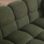 Olive Green Boucle Marshmallow Loveseat Sofa