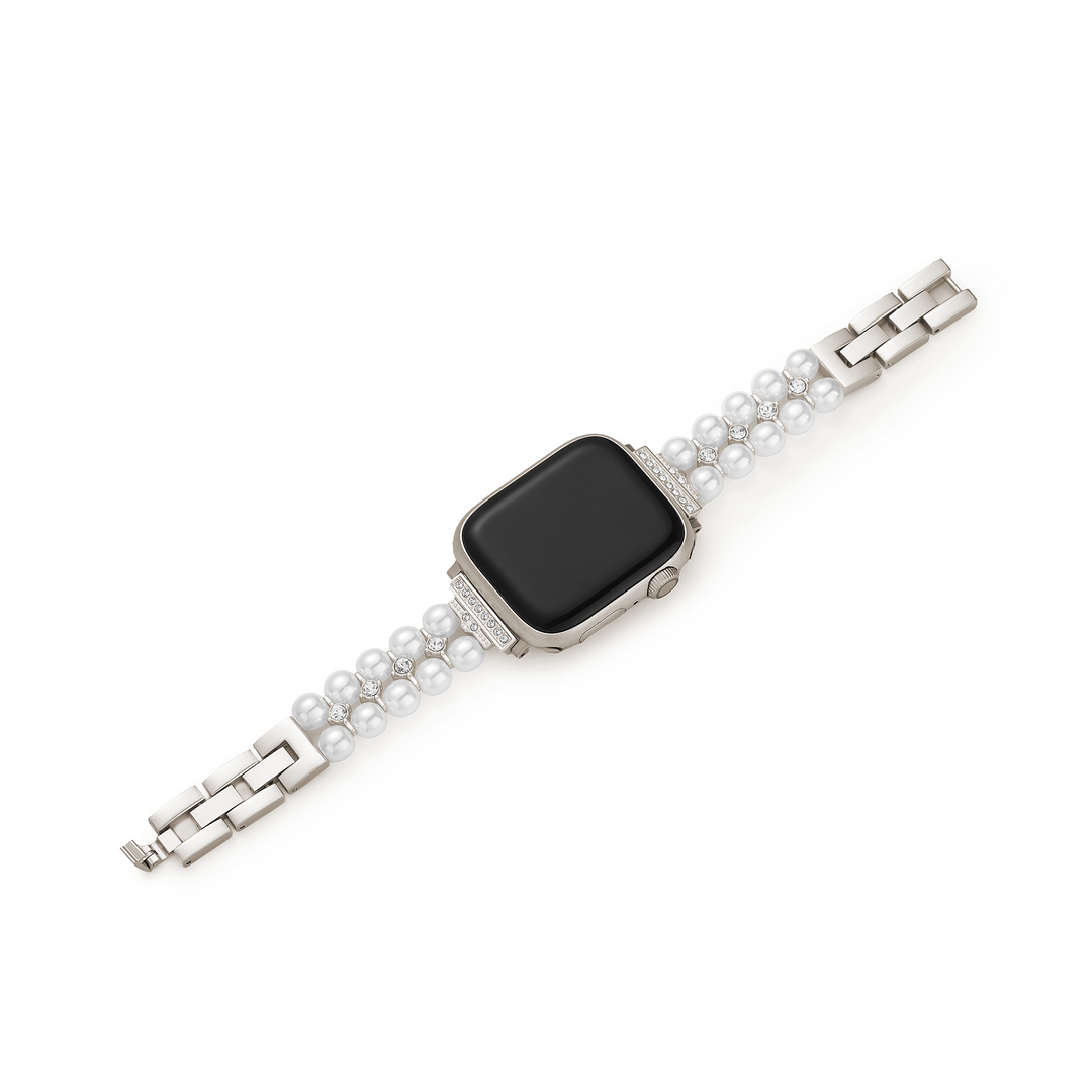 Bold Metal Rhinestone Apple Watch Bands for Women