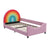 Twin Rainbow Velvet Enclosed Bed