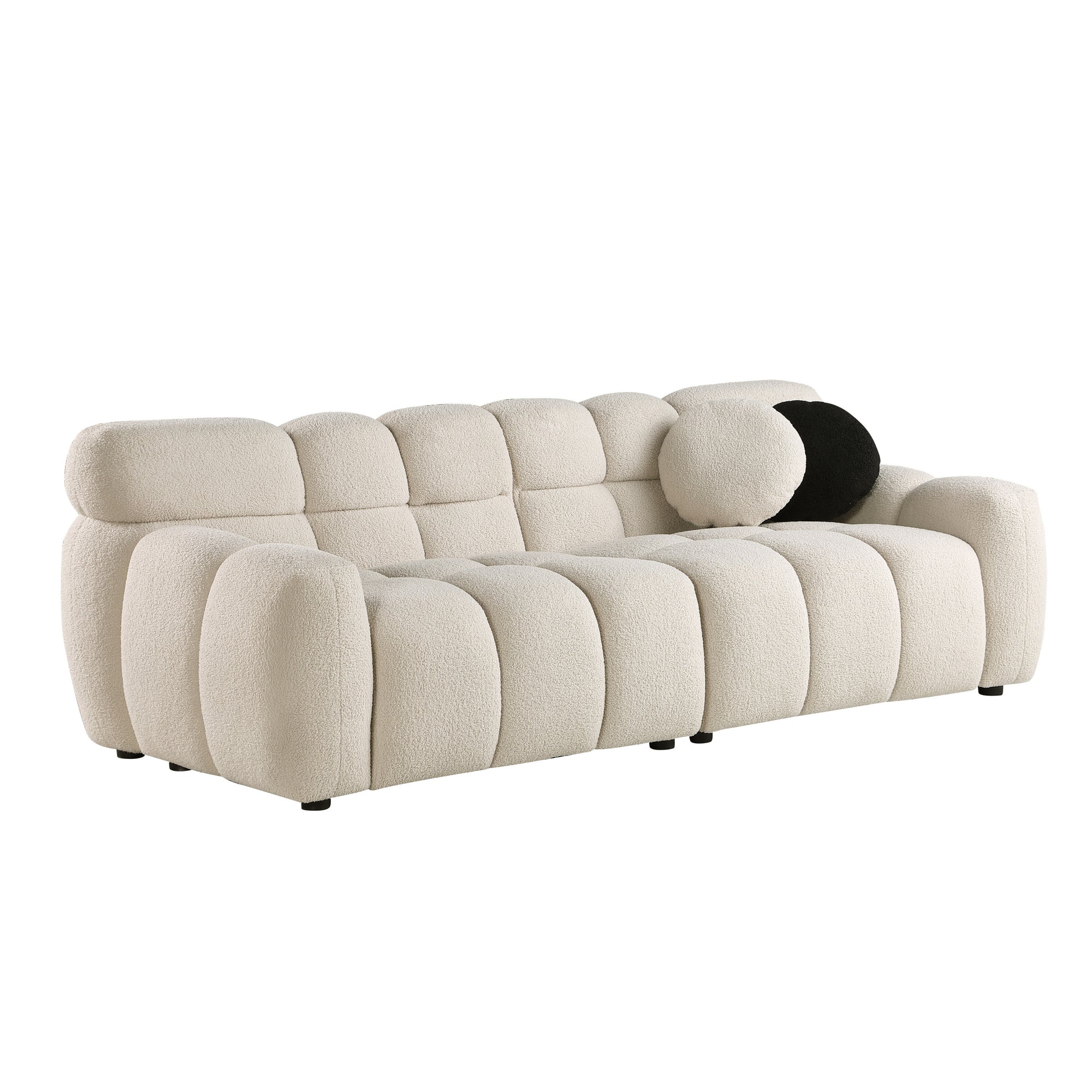 Deep Beige Boucle Marshmallow Sofa