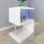 3 Tier S-Shaped End Table With USB Power Supply And Open Storage In White