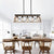 Oak 5-Light Farmhouse Chandeliers For Dining Room