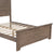 Ash Brown Full Farmhouse-Style Wooden Bed Frame