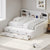 White Twin Daybed with Trundle and Storage