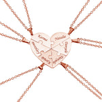 Load image into Gallery viewer, Personalized Family Heart Puzzle Necklace

