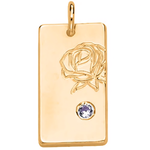 Load image into Gallery viewer, Personalized Name Dainty Satellite Chain Birth Flower &amp; Stone Necklace
