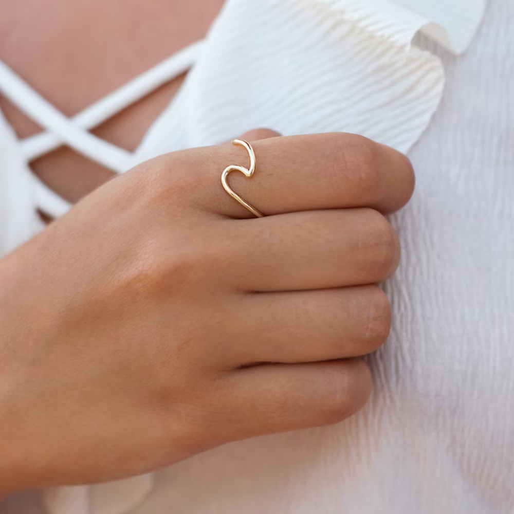 Sleek Wavelength Ring