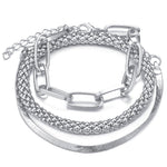 Load image into Gallery viewer, 3pc Chunky &amp; Elegant Bracelet Stack

