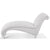 White Teddy Velvet Tufted Armless Chaise Lounge