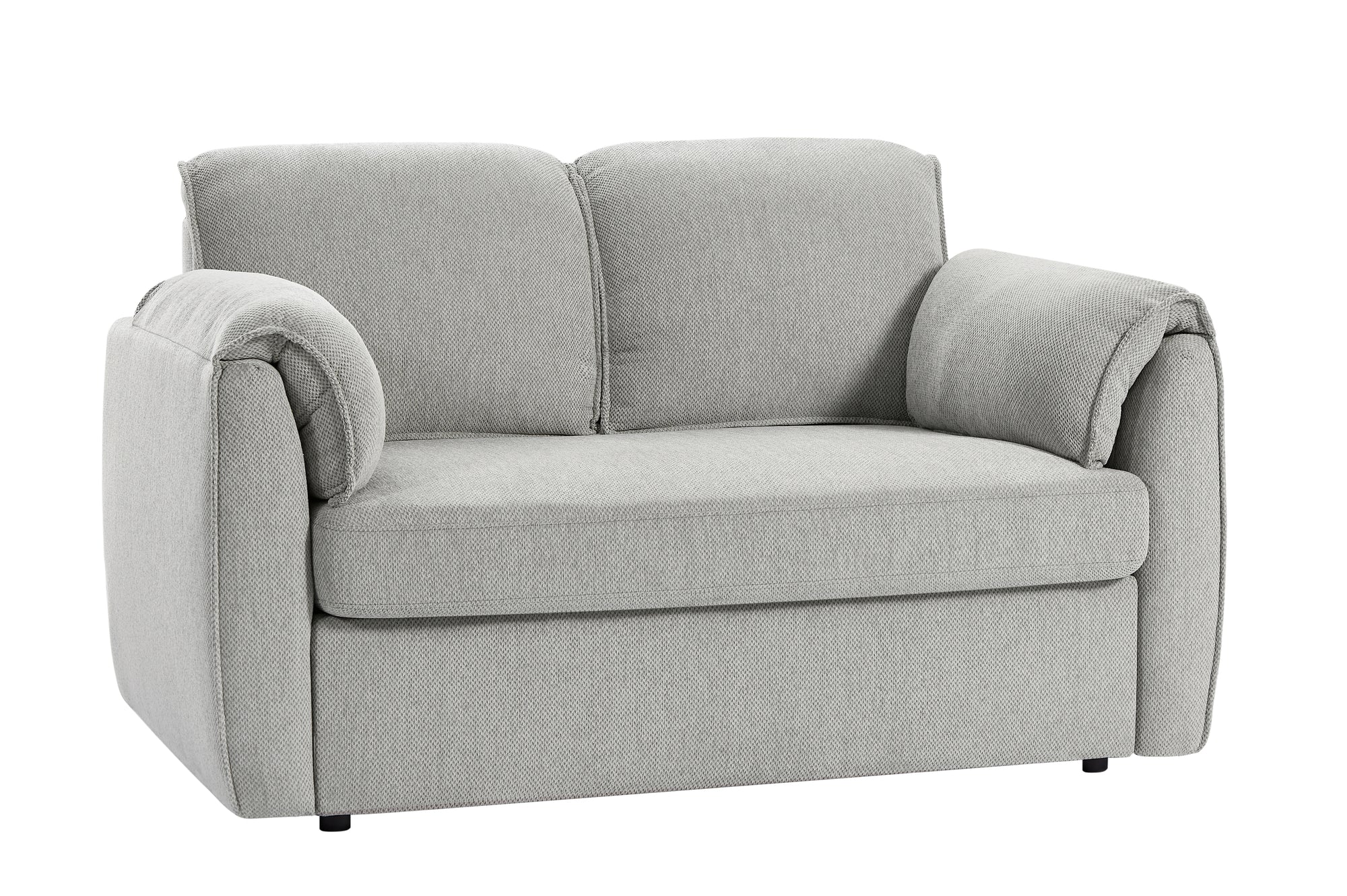 Gray Chenille Sofa Bed with Plush Comfort and Effortless Conversion