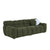 Olive Green Boucle 3-Seater Marshmallow Sofa with Rolled Arms & Plush Cushions