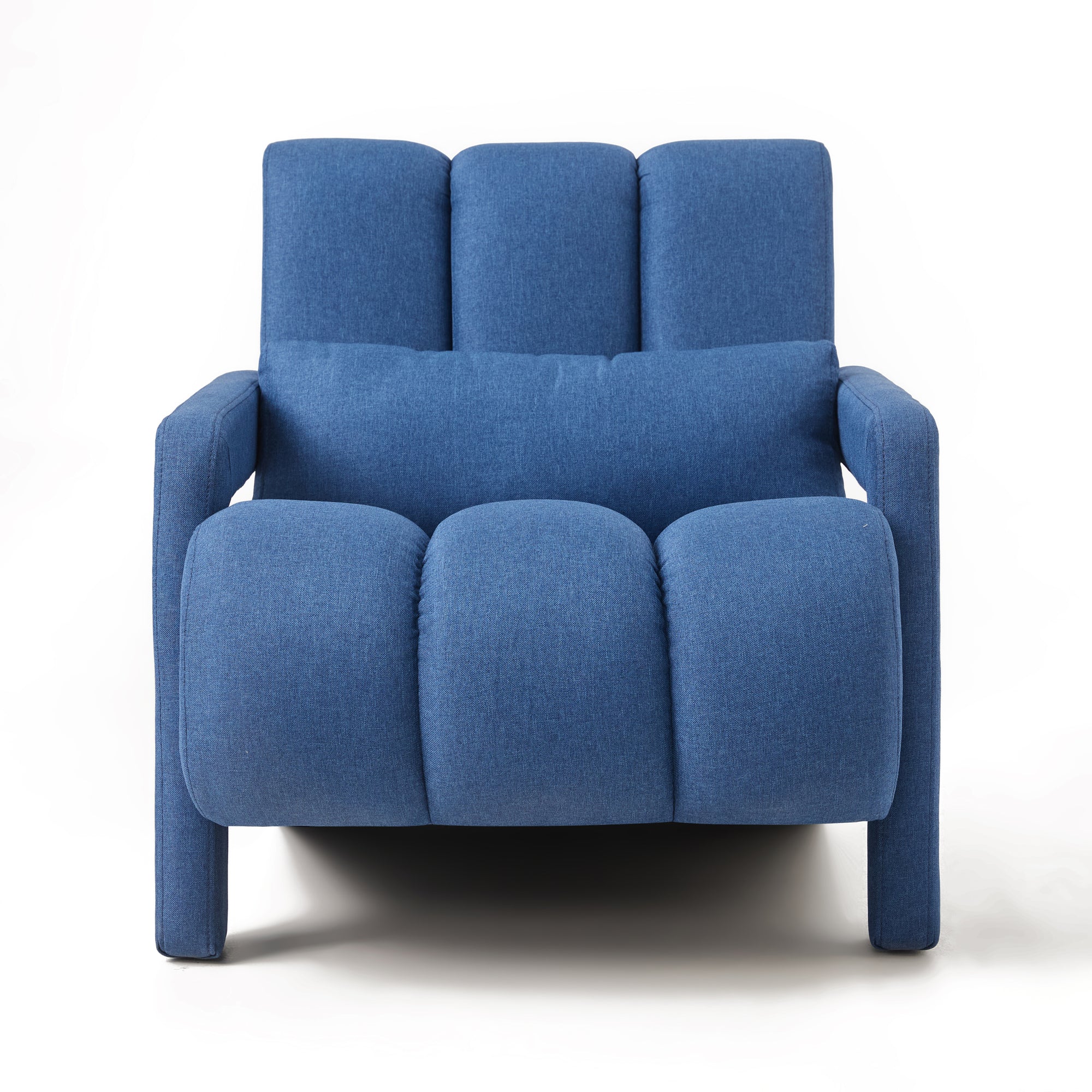 Modern Navy Blue Upholstered Accent Chair