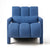 Modern Navy Blue Upholstered Accent Chair