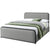 Queen Size Metal Bed Frame with Upholstered Headboard & Storage Drawers