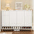 Sleek Contemporary Shoe Cabinet with Adjustable Shelves Minimalist Storage Organizer with Solid Wood Legs In White