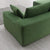 Addis 4-Seat Modular Convertible Sofa in Green