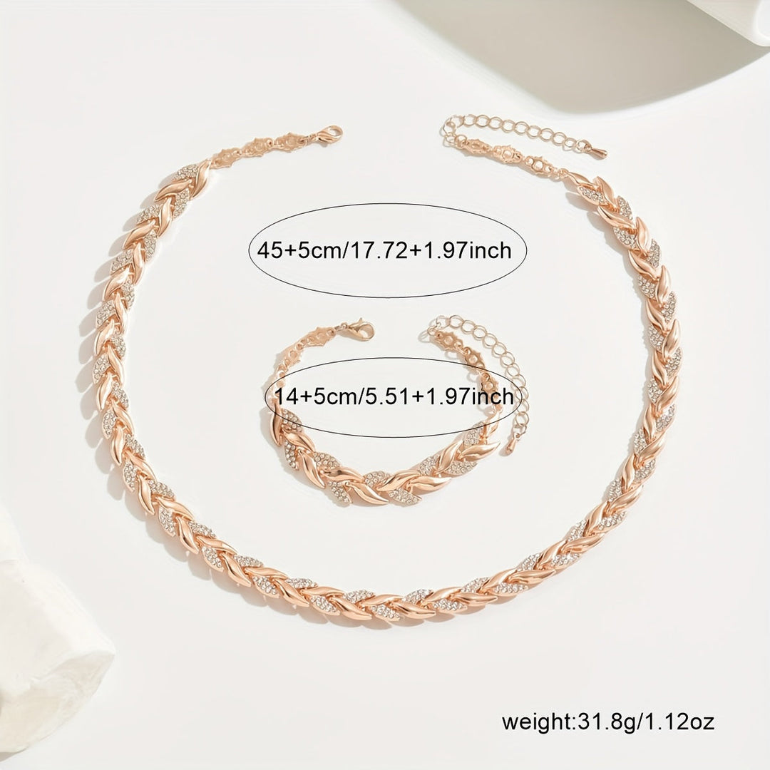 Elegant Rhinestone Drop Jewellery