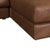 Casablanca Modular Sectional Sofa with Movable Ottoman in Brown Palomino