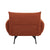 36" Modern Accent Upholstered Armchair - Curry Flannelette Fabric, Stylish Reading Chair for Living Room, Bedroom, Office