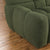 Olive Green Boucle Rolled Arm Split Back Marshmallow Sofa