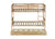 Twin Over Twin Rubberwood Bunk Bed with Trundle, Convertible Design in Natural Tones