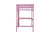 Pink Twin High Loft Bed with Built-in Desk, Rubber Wood Frame, and Safety Guardrail