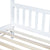 White Twin House Bed with Headboard and Footboard