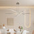 Pendant Lighting Fixture in Silver With Integrated LED