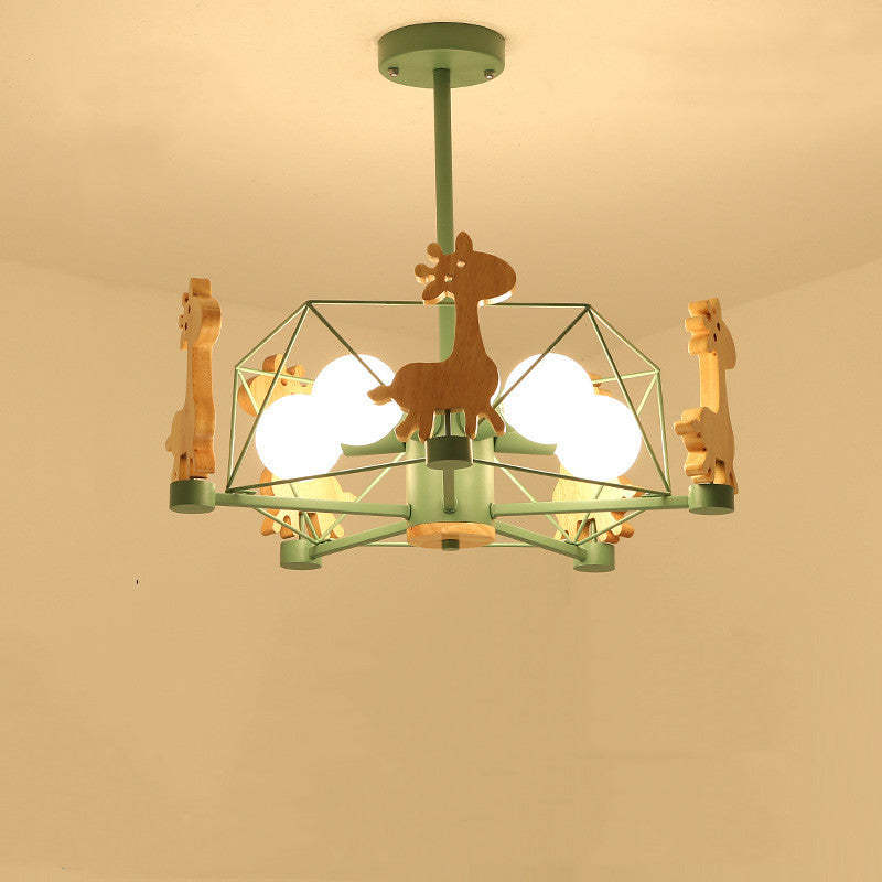 Giraffe Themed Flush Mount Ceiling Light