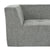 Mombasa 3-Seat Chenille Sofa in Light Gray