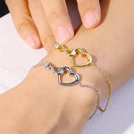Load image into Gallery viewer, Infinity Heart Bracelet Dainty CZ Bracelet
