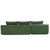 Addis 4-Seat Modular Convertible Sofa in Green