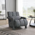 Modern Dark Grey Upholstered Accent Chair