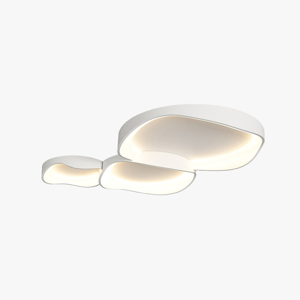 Contemporary Wave Flush Mount Ceiling Light