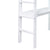 White Twin High Loft Bed For Kids with Built-in Desk in Rubber Wood Construction