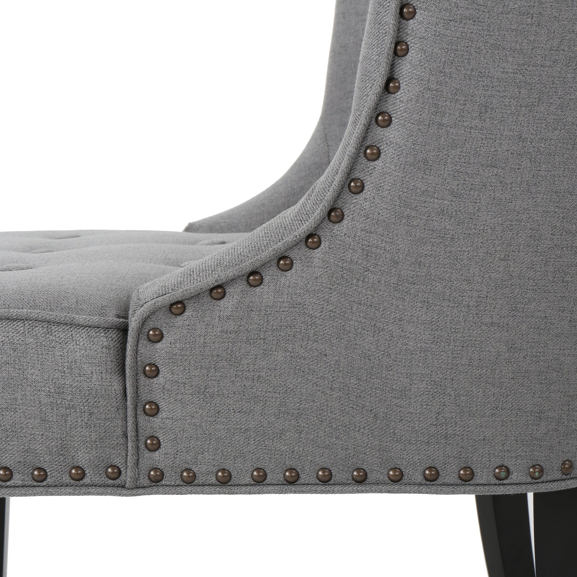 Occasional Accent Chair In Gray Fabric