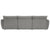 Khartoum Sectional Sofa with Movable Ottoman in Grey Chenille