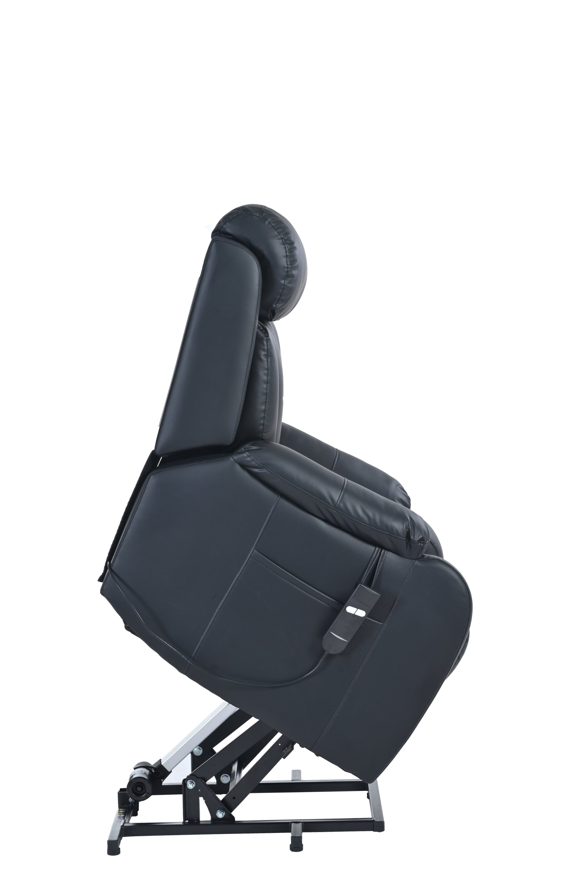 Black Electric Power Lift Recliner Chair With Remote Control