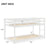 White Twin Over Twin Floor Bunk Bed