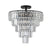 Aestin's Modern Black Large Crystal Chandelier