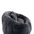 Comfortable High-Back Bean Bag Sofa in Black Chenille