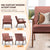 Mid-Century Modern Accent Chair - Solid Wood Frame, Extra-Thick Backrest, Ideal for Living Room, Bedroom, or Reading Room