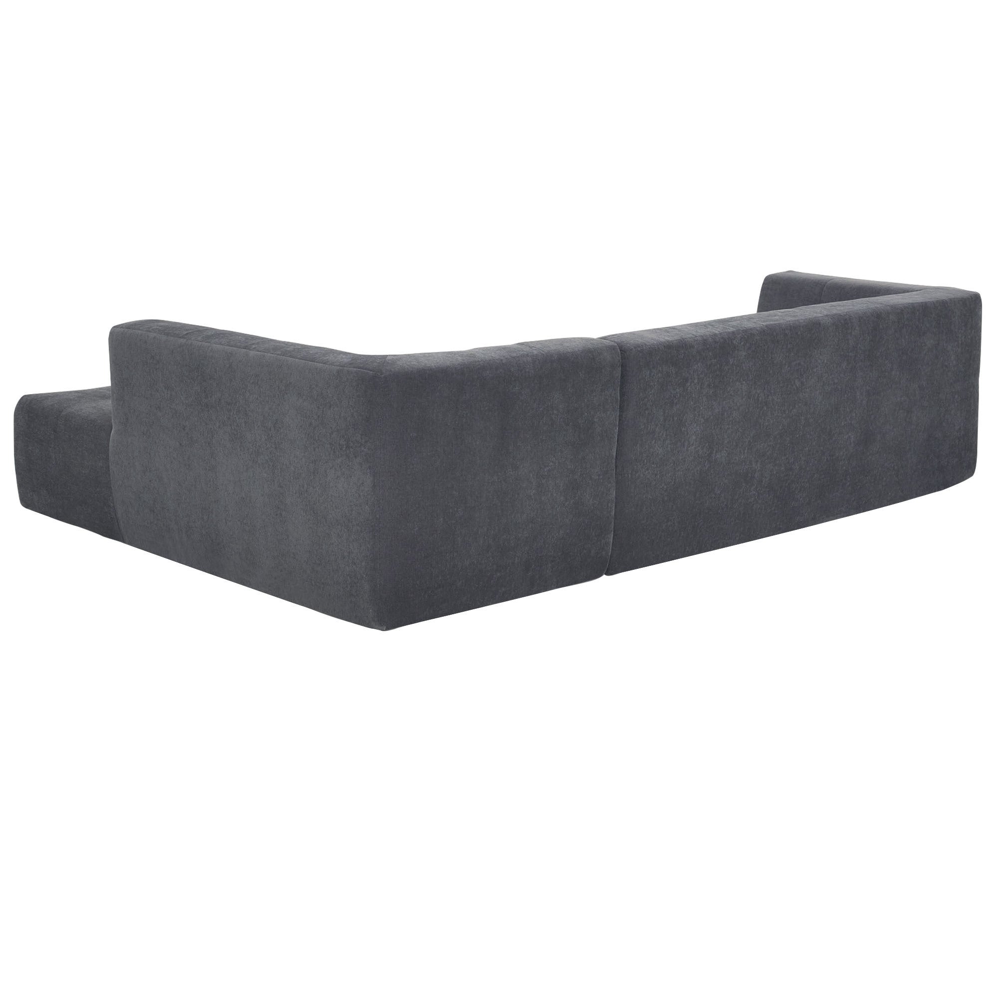 Mombasa 3-Seat Compressed Sofa in Dark Grey