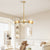 Modern Gold 5-Light Sputnik Chandelier