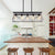 White Pendant 5-Light Farmhouse Chandeliers for Dining Room