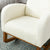 Cream Teddy Upholstered Modern Rocking Chair