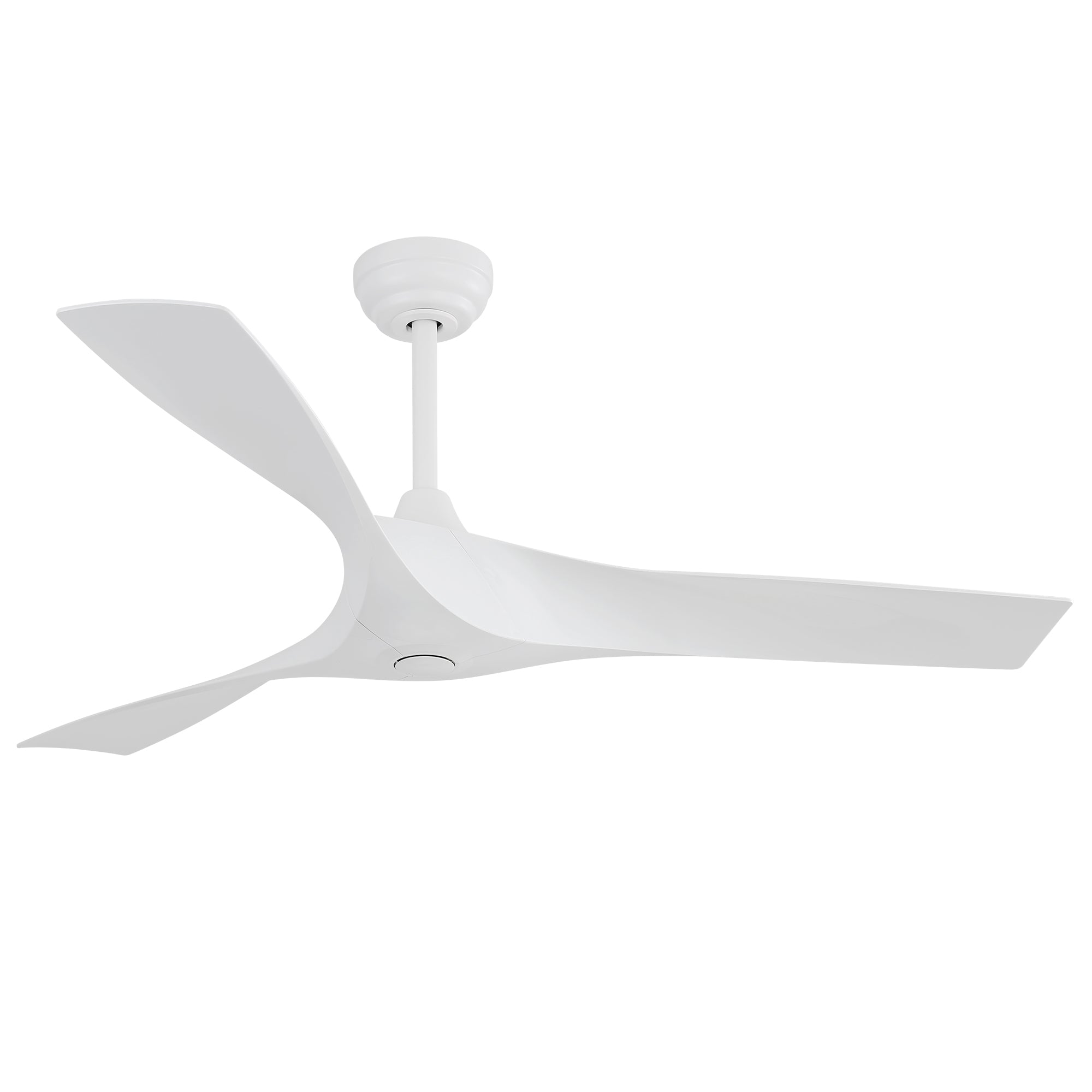 52" Nordic Inspired White Ceiling Fan Remote Control