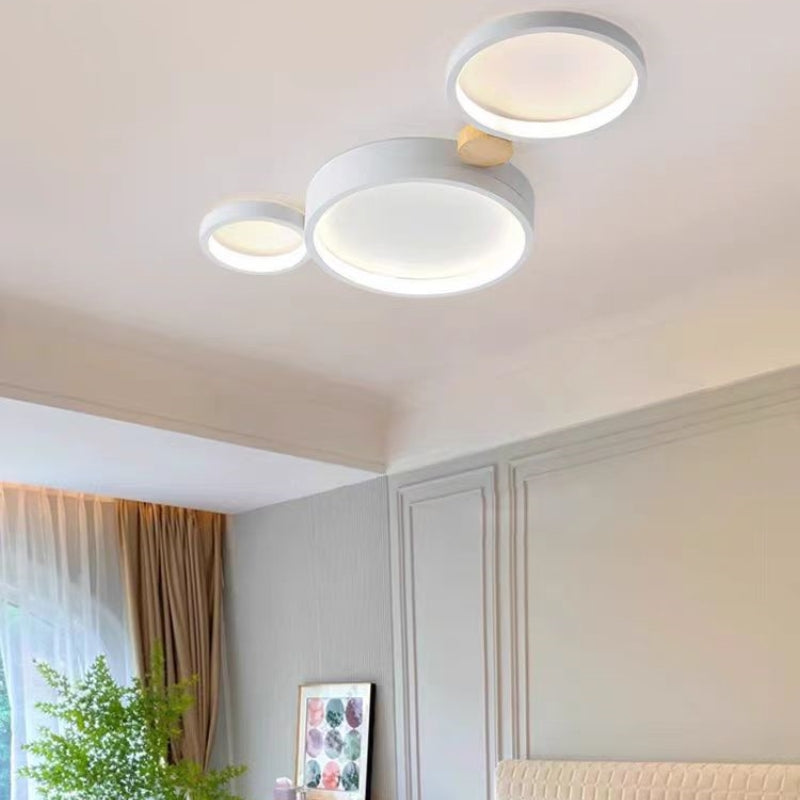 Contemporary Round Flush Mount Ceiling Light