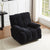 Black 360° Swivel Glider Recliner Chair